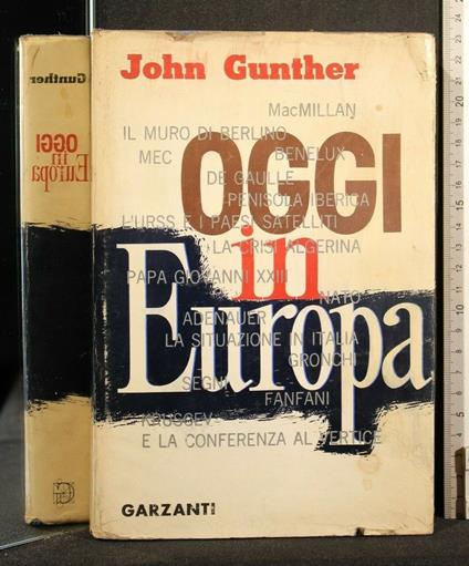 Oggi in Europa - John Gunther - copertina