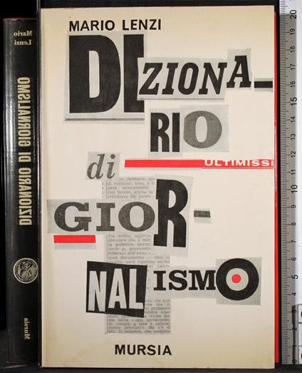 Dizionario di giornalismo - Mario Lenzi - copertina