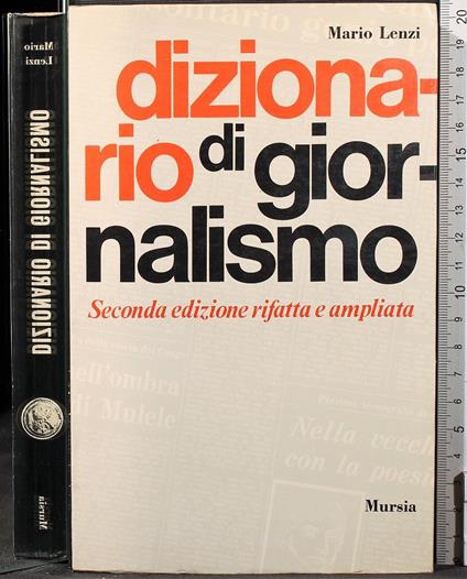 Dizionario di giornalismo - Mario Lenzi - copertina