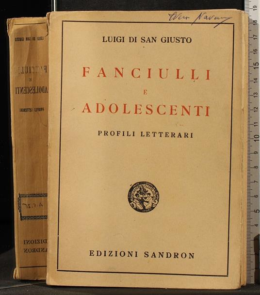Fanciulli e adolescenti - Luigi di San Giusto - copertina
