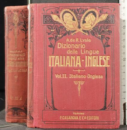 Dizionario Delle Lingue Italiana-Inglese. Vol 2 - Lysle - copertina