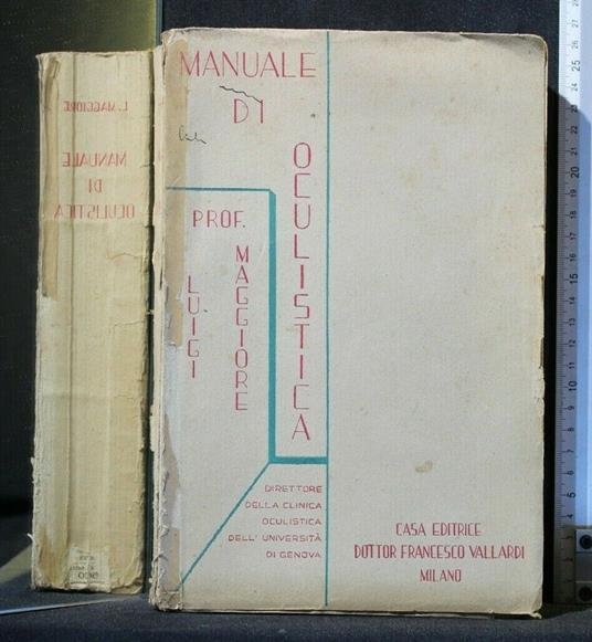 Manuale di Oculistica - Luigi Maggiore - copertina