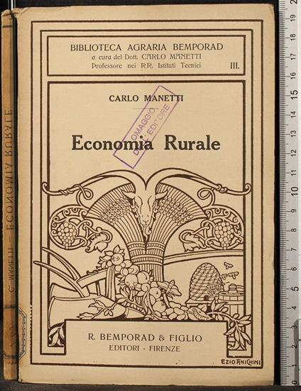 Economia Rurale - Carlo Manetti - copertina