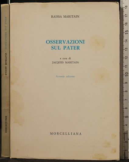 Osservazioni Sul Pater - Raissa Maritain - copertina