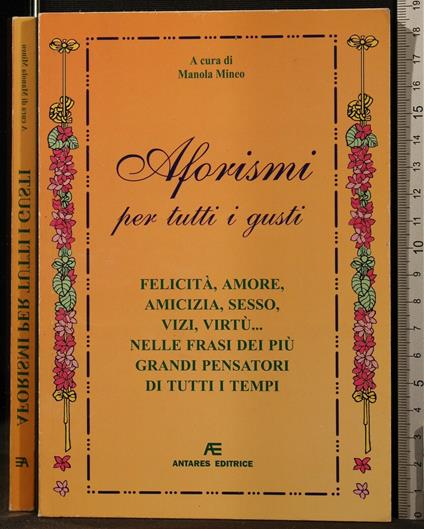 Aforismi per Tutti I - Manola Mineo - copertina