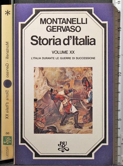 Storia d'Italia. Vol XX - Montanelli - copertina