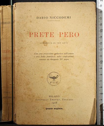 Prete Pero - Dario Niccodemi - copertina