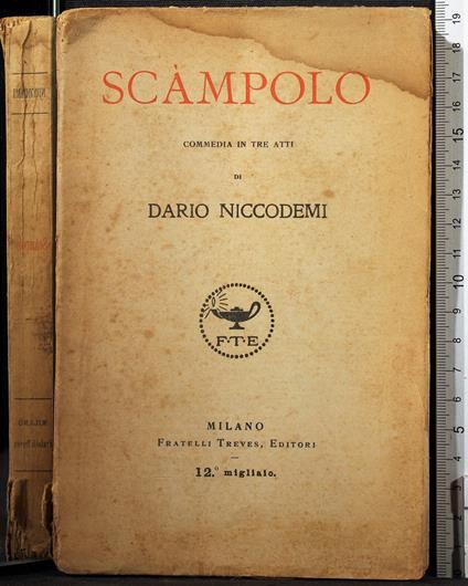 Scampolo - Dario Niccodemi - copertina