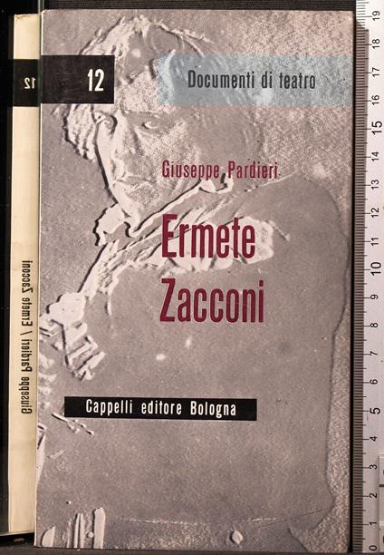 Ermete Zacconi - Giuseppe Pardieri - copertina