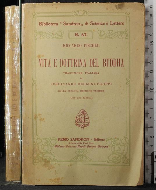 Vita e dottrina del Buddha - Riccardo Pischel - copertina