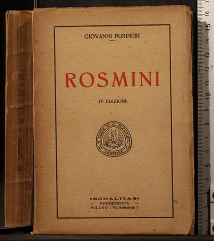 Rosmini - Giovanni Pusineri - copertina