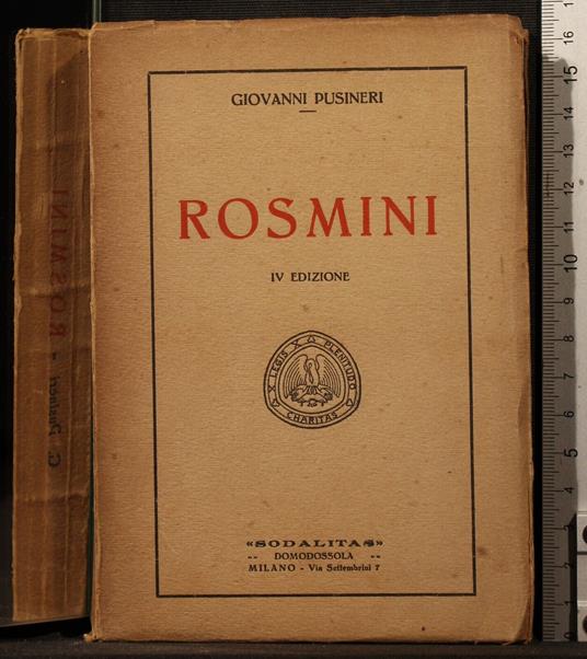 Rosmini - Giovanni Pusineri - copertina