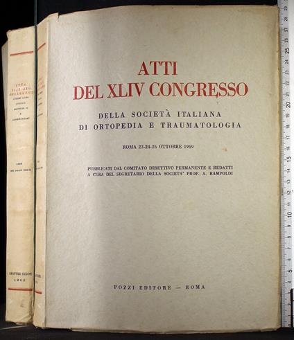Atti del XLIV Congresso. Roma 23-24-25 Ottobre 1959 - Rampoldi - copertina