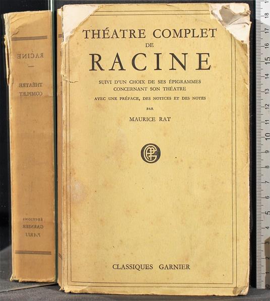 Theatre complete de Racine - Maurice Rat - copertina