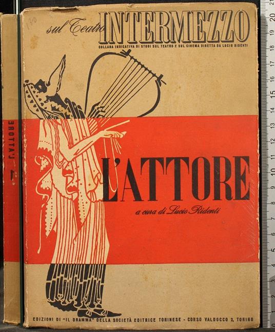L' Attore. Vol 1 - Lucio Ridenti - copertina
