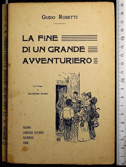 La fine di un grande avventuriero - Guido Rubetti - copertina