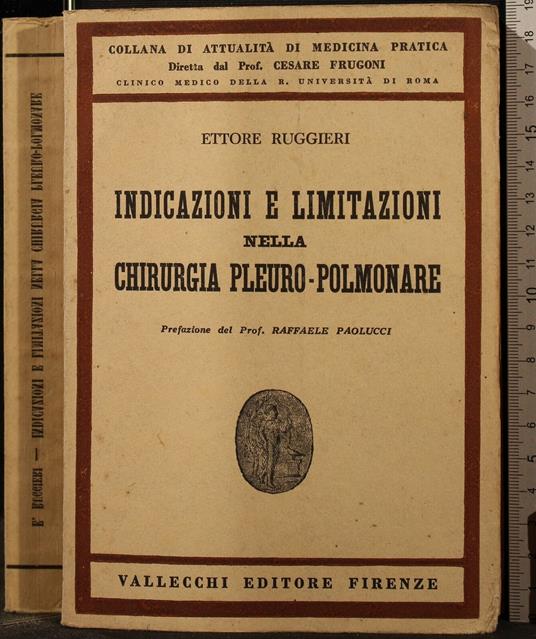 Indicazioni e Limitazioni Della Chirurgia - Ruggieri - copertina