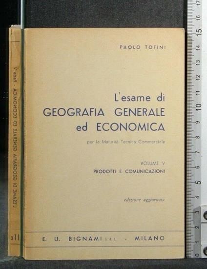 L' Esame di Geografia Generale D Economica Vol 5 - Paolo Tofini - copertina