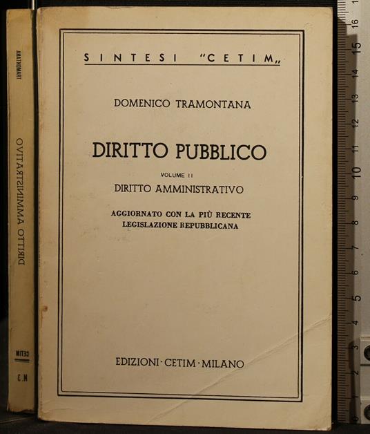 Diritto Pubblico. Vol 2 - Domenico Tramontana - copertina