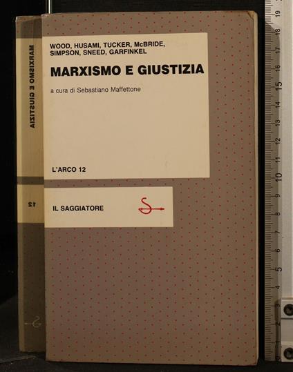 Marxismo e giustizia - Wood - copertina