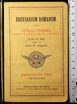 Breviarium Romanum. Officina propria pro aliquibus locis XXII