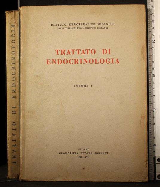Trattato di endocrinologia. Vol 1 - copertina