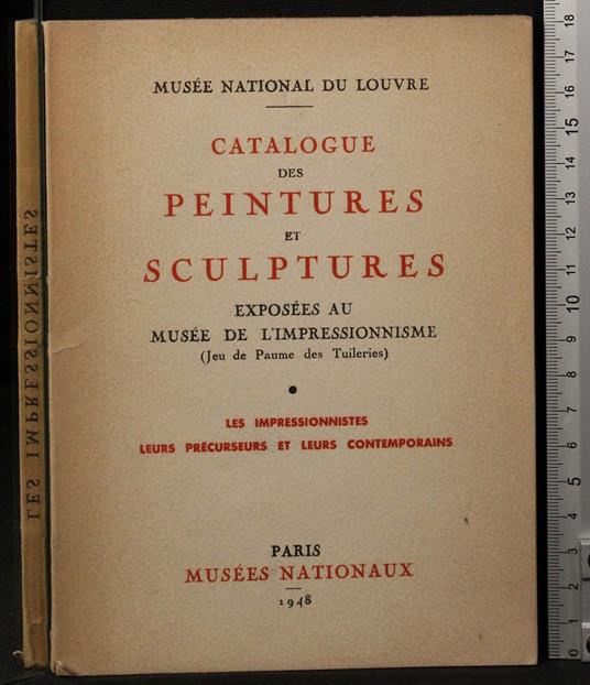Catalogue des peintures et sculptures - copertina