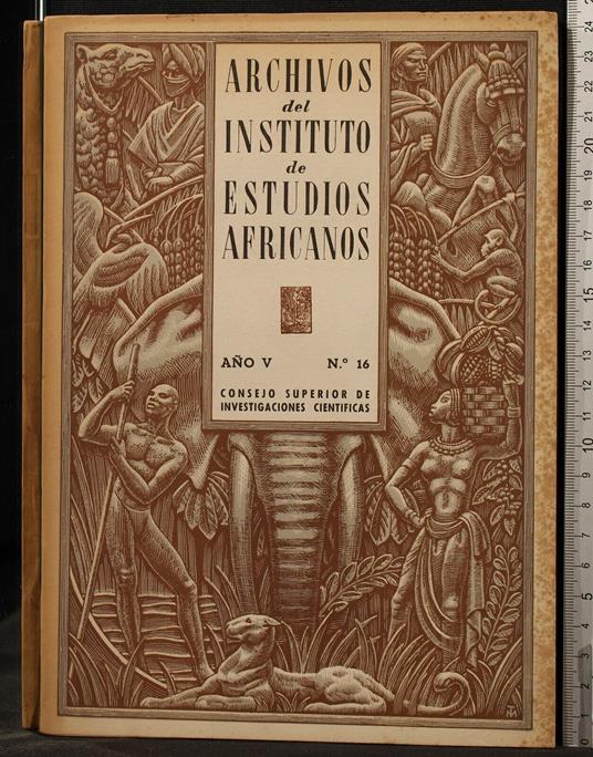 Archivos Del Instituto De Estudios Africanos. Ano V N° 16 - copertina