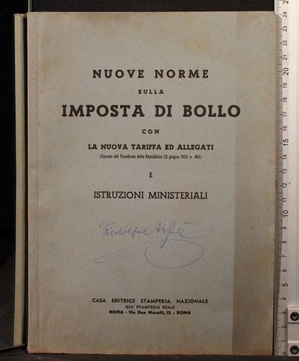Nuove norme sulla imposta di bollo - copertina