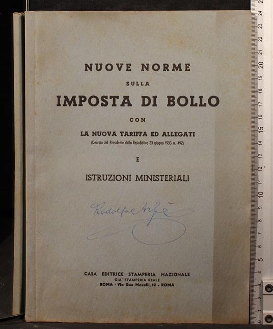 Nuove norme sulla imposta di bollo - copertina