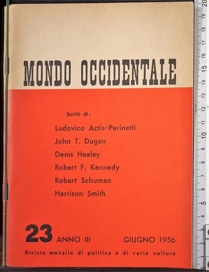 Mondo occidentale - copertina