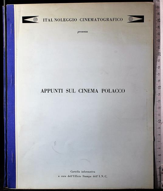 Appunti sul cinema polacco. Cartella informativa - copertina