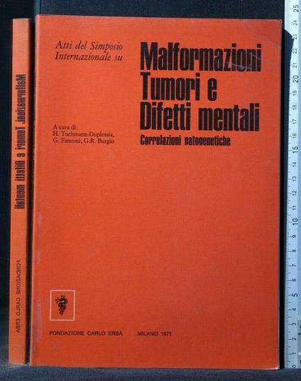 Malformazioni Tumori e Difetti Mentali - copertina