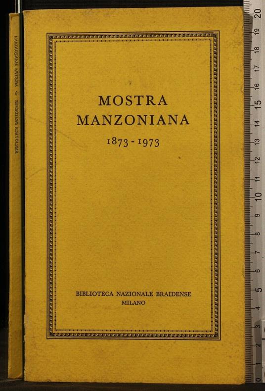 Mostra Manzoniana 1873-1973 - copertina