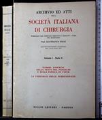 Archivio atti società italiana chirurgia Vol I Parte II Tumori