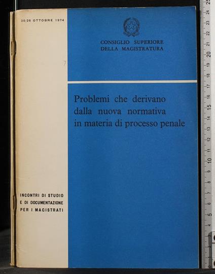 Problemi Che Derivano Dalla Nuova Normativa In - copertina