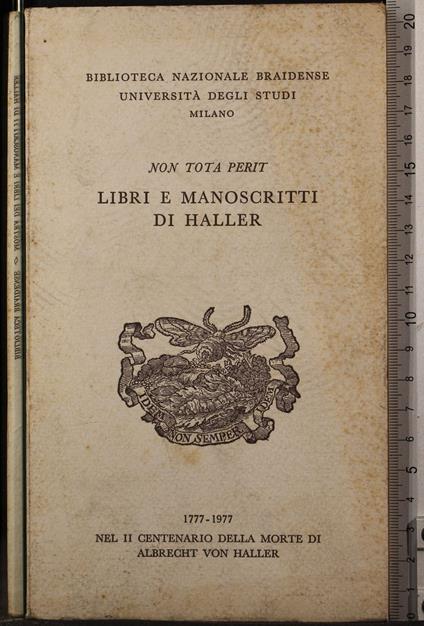Libri e manoscritti di Haller 1777-1977 - copertina