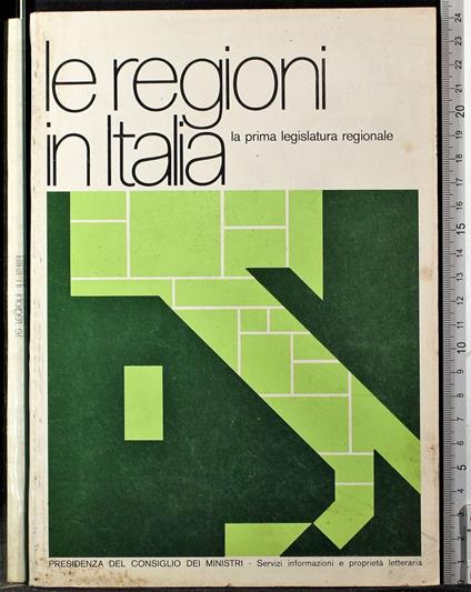 Le regioni in Italia. La prima legislatura regionale - copertina