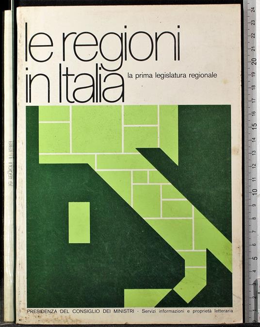 Le regioni in Italia. La prima legislatura regionale - copertina