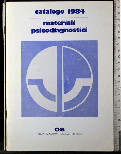 Catalogo 1984. Materiali psicodiagnostici - copertina