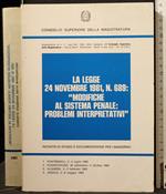 La Legge 24 Novembre 1981, N 689