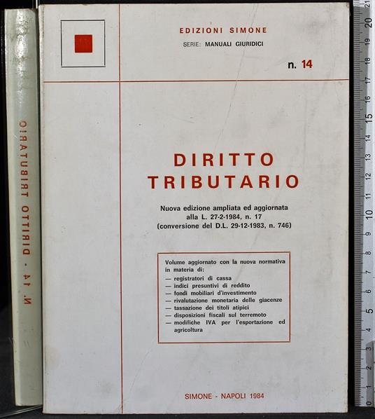 Diritto tributario 1984 - copertina
