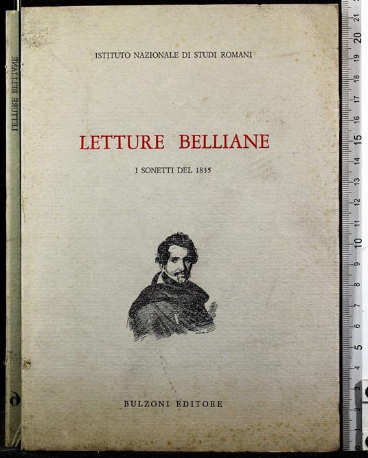 Letture Belliane. I sonetti del 1835 - copertina