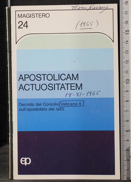 Apostolicam Actuositatem - copertina