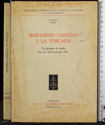 Bernardo Tanucci e la Toscana - copertina