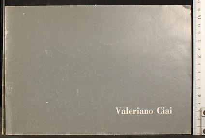 Valeriano Ciai - copertina