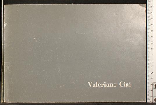 Valeriano Ciai - copertina