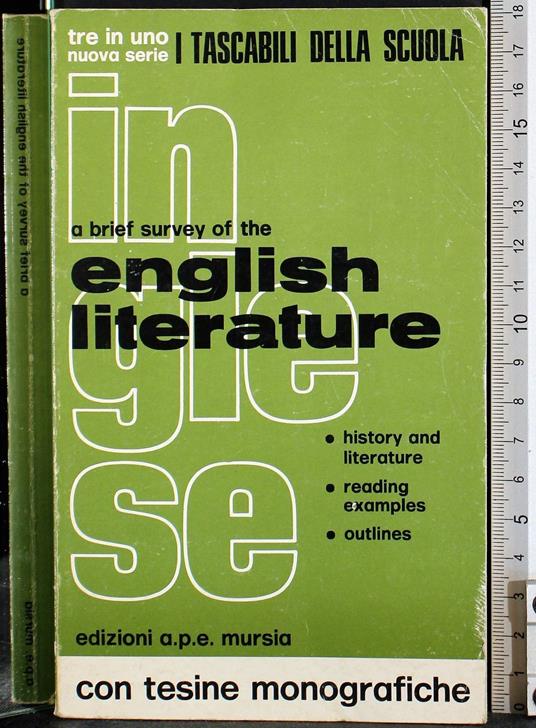 A brief survery of the english literature - copertina