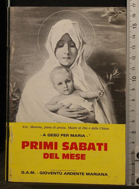A gesù per Maria. Primi sabati del mese - copertina