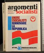 Argomenti Socialisti. Luglio-Agosto 1991